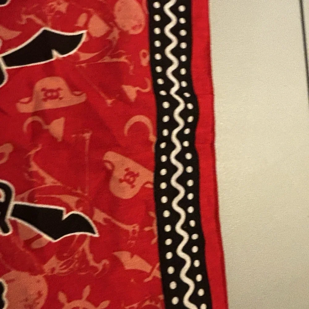 Mickey Mouse Pirates Of The Caribbean Disney Bandana Scarf Handkerchief 21.5